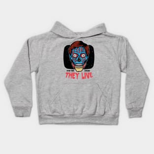 they live - obey Kids Hoodie